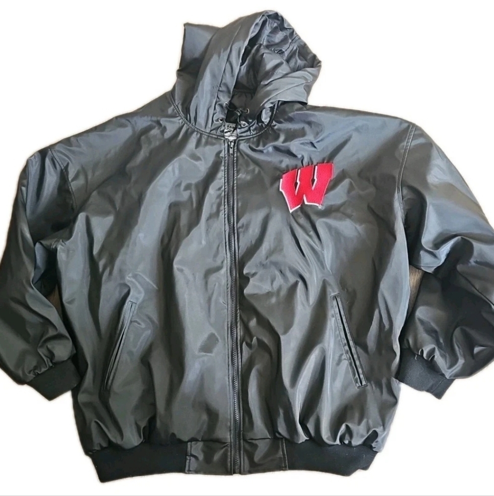 Vintage Steve And Barrys University of Wisconsin Badgers College Jacket XXL
